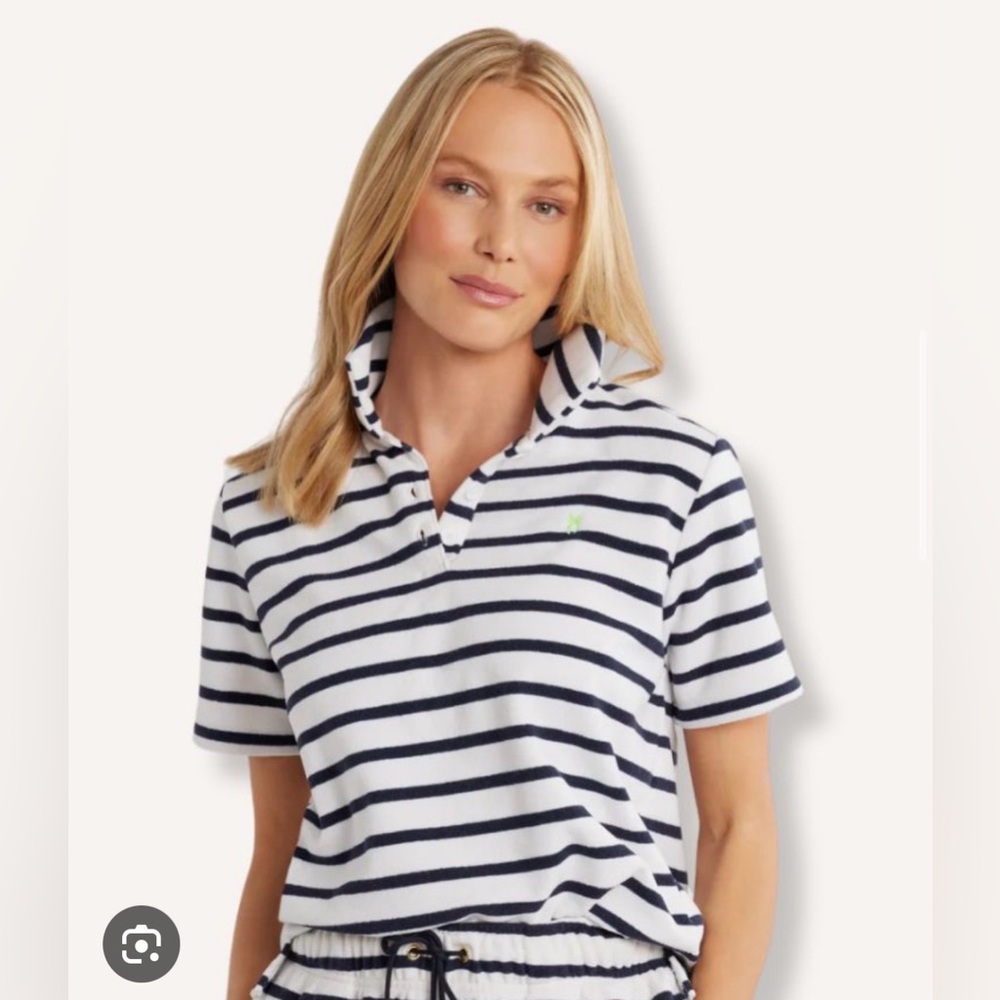 NWOT Dudley Stephens Kit Polo in Stripe